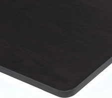 Turn-N-Tube No Tools 2-Tier Elevated TV Stand Plastic round Tube, Espresso/Black