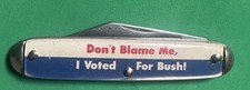 Vintage 1988 Pocket Knife Republican Political USA President George H. Bush ‘88