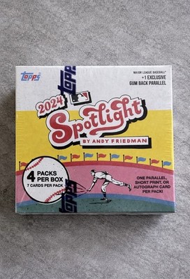 2024 Topps Spotlight Baseball By Andy Friedman Sealed Box - RARE/SOLD OUT