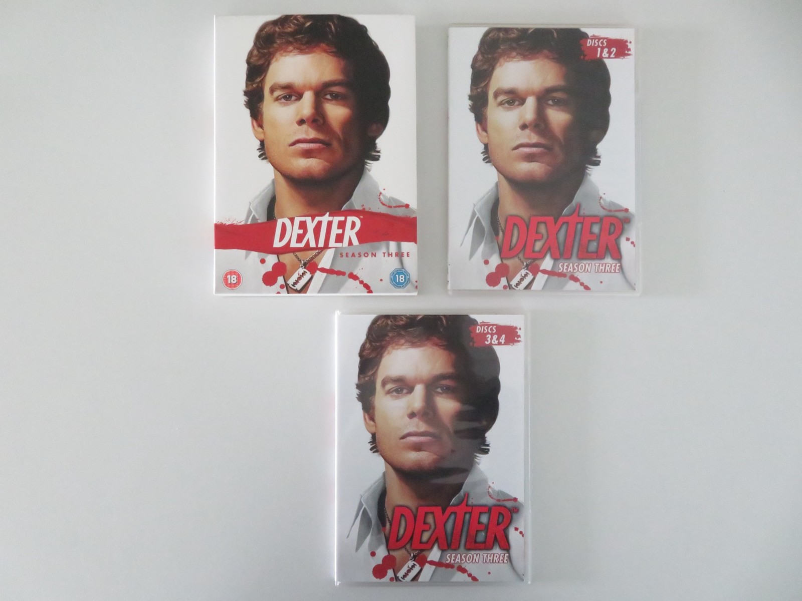 Dexter - Season Three (DVD BoxSet) Michael C. Hall Julie Benz 2008 Region 2