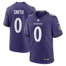 Baltimore Ravens Roquan Smith #0 Nike Purple 2026 Official NFL Game Jersey