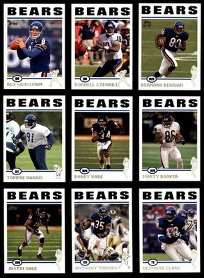 2004 Topps Bears Almost Complete Team Set 8 - NM/MT 6825741 (9 / 12 cards)