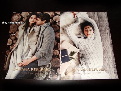 BANANA REPUBLIC 4-Page Print Ad 2014 MINI ANDEN Taylor Fuchs MACKENZIE HAMILTON
