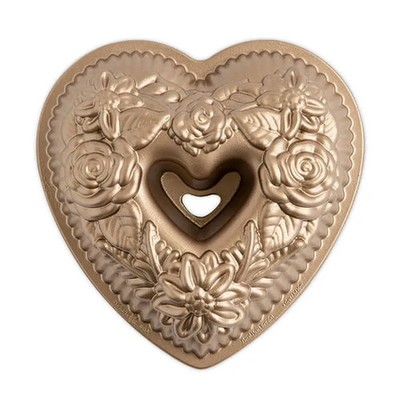 Nordic Ware Toffee Floral Heart Kuchenform