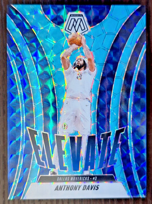 2024-25 Mosaic Blue Fluorescent 06/30 Elevate Anthony Davis #17