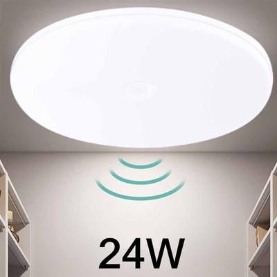 24W LED Deckenlampe mit Bewegungsmelder Sensor Deckenleuchte Flurlampe Lampe DE