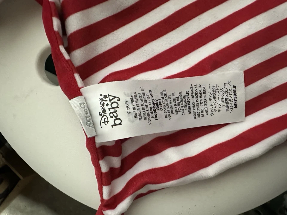 Одеяло Mickey Mouse My First Christmas Lovey Security в полоску Santa Disney Baby - Изображение 4 из 4