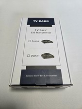 TV Ears Wireless Hearing 5.0 Dual Digital Transmitter Dual CHARGER BASE w/CORDS