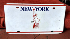🙃 - NEW YORK - Liberty BLANK license plate - planchet strike bolt error