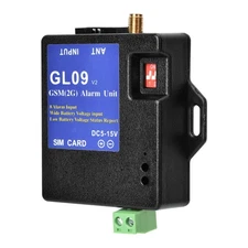 GL09 8 Channel Battery Operated App Control GSM Alarm Systems SMS Alert Security