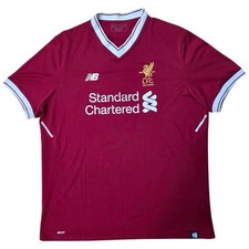 New Balance Liverpool 2017/18 Home Shirt 125 Years Soccer Jersey Men's XL