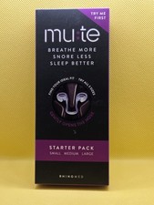 MUTE Snore Stopper Nasal Dilator for Snore Reduction Starter Pack Exp: 07/2029