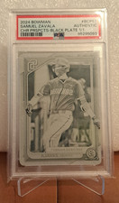 2024 Bowman Chrome Samuel Zavala Prospects BLACK PRINTING PLATE 1/1 PSA Auth
