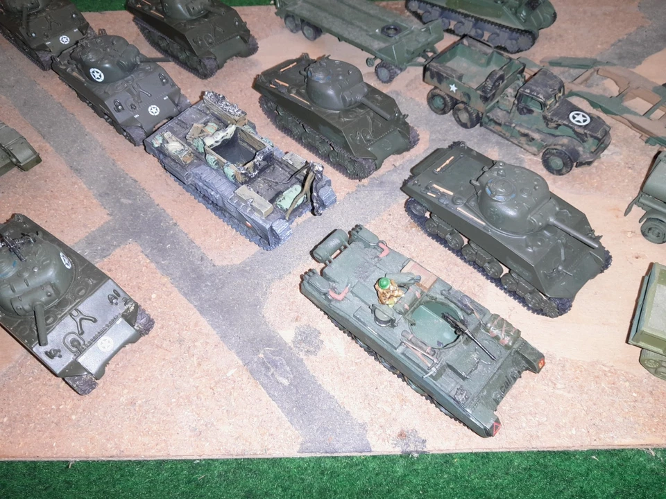 WW2 Konvolut GB Army Panzer LKW Abschlepppanzer  1 72 / 76 20mm bemalt gebaut - Bild 4 von 4