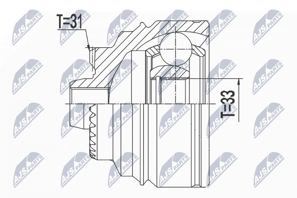 Fits NTY NPZ-BM-025 OUTER CV JOINT  ⭐UK Stock⭐ - Image 6