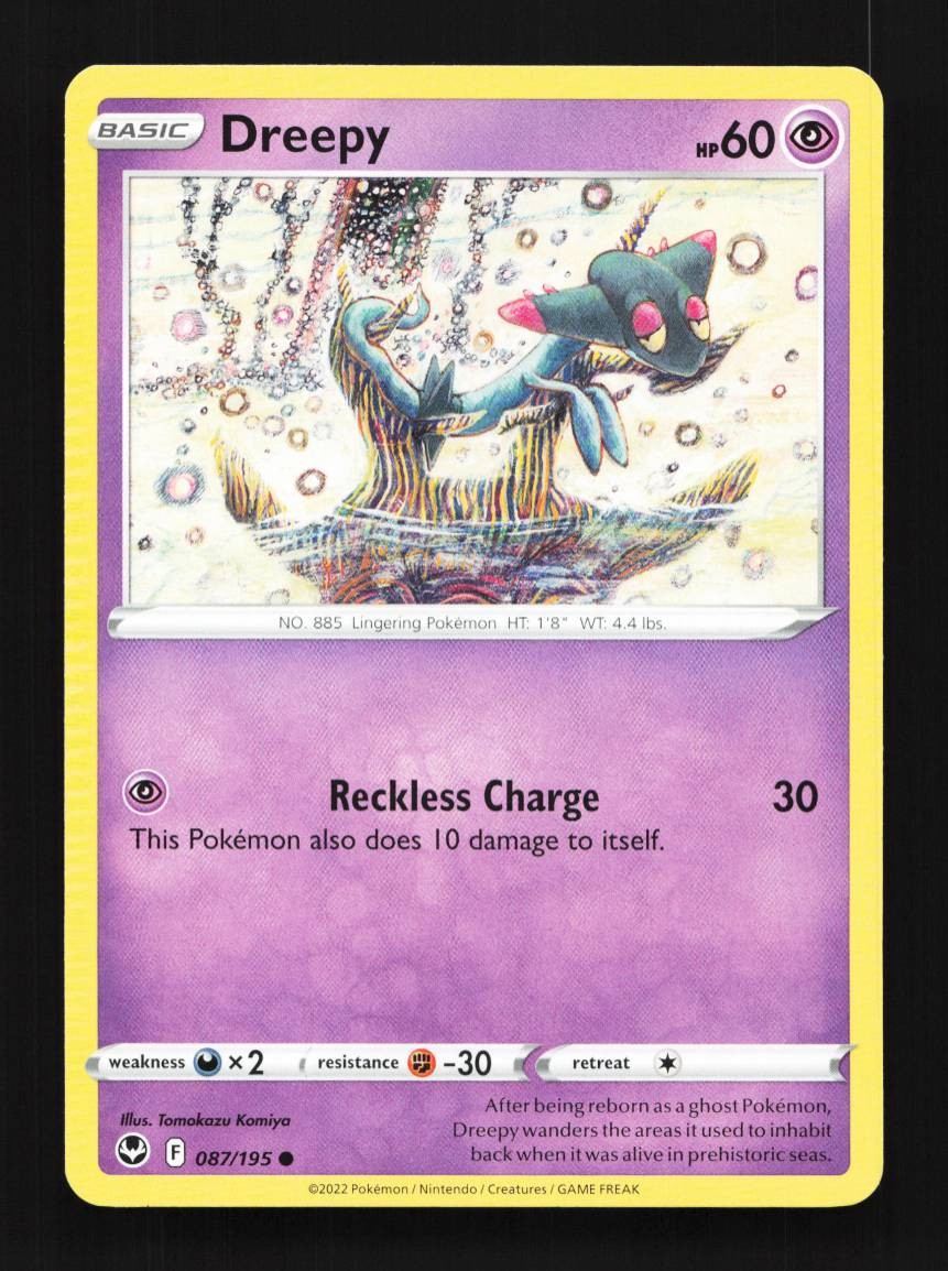 Dreepy 087/195 Silver Tempest English Pokemon Card TCG