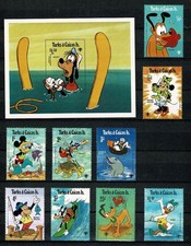 TURKS & CAICOS IS 1979 Year of the child-Walt Disney characters MS+ set MNH SG79