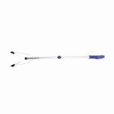 ›Garbage Picker Folding Trash Grabber For Garden Leaves Waste Pick Up(Blue