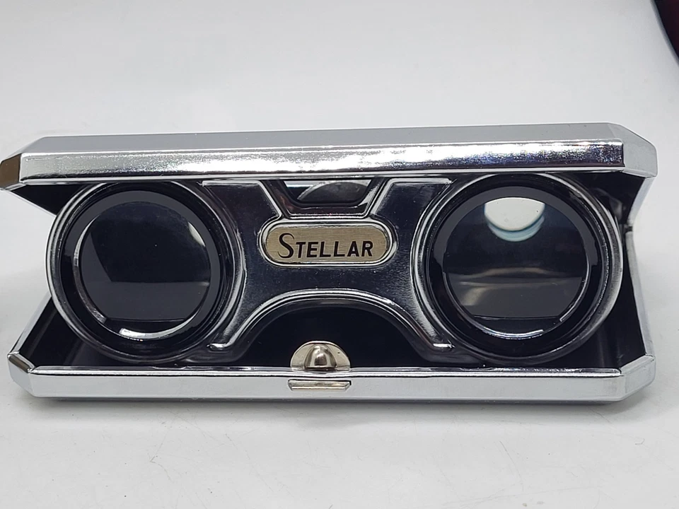 Stellar Folding Sport Glass 2.5X Coated Lens Binocular In Box, Clean, Clear, EX - Image 3 of 4
