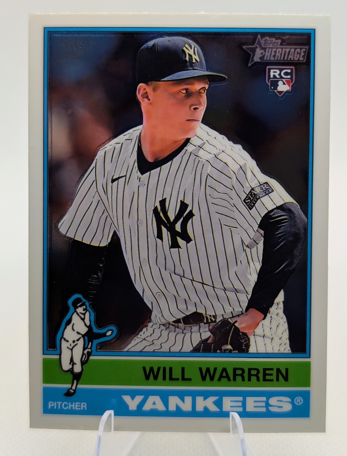 2025 Topps Heritage Chrome #281 Will Warren RC
