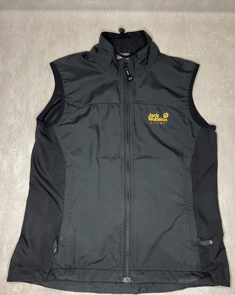 Women Jack Wolfskin Vest Black 38 / M / 46 #9DQX