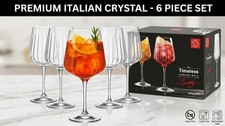Timeless Crystal Aperol Spritz Glasses 490ml 6pc Set Glassware
