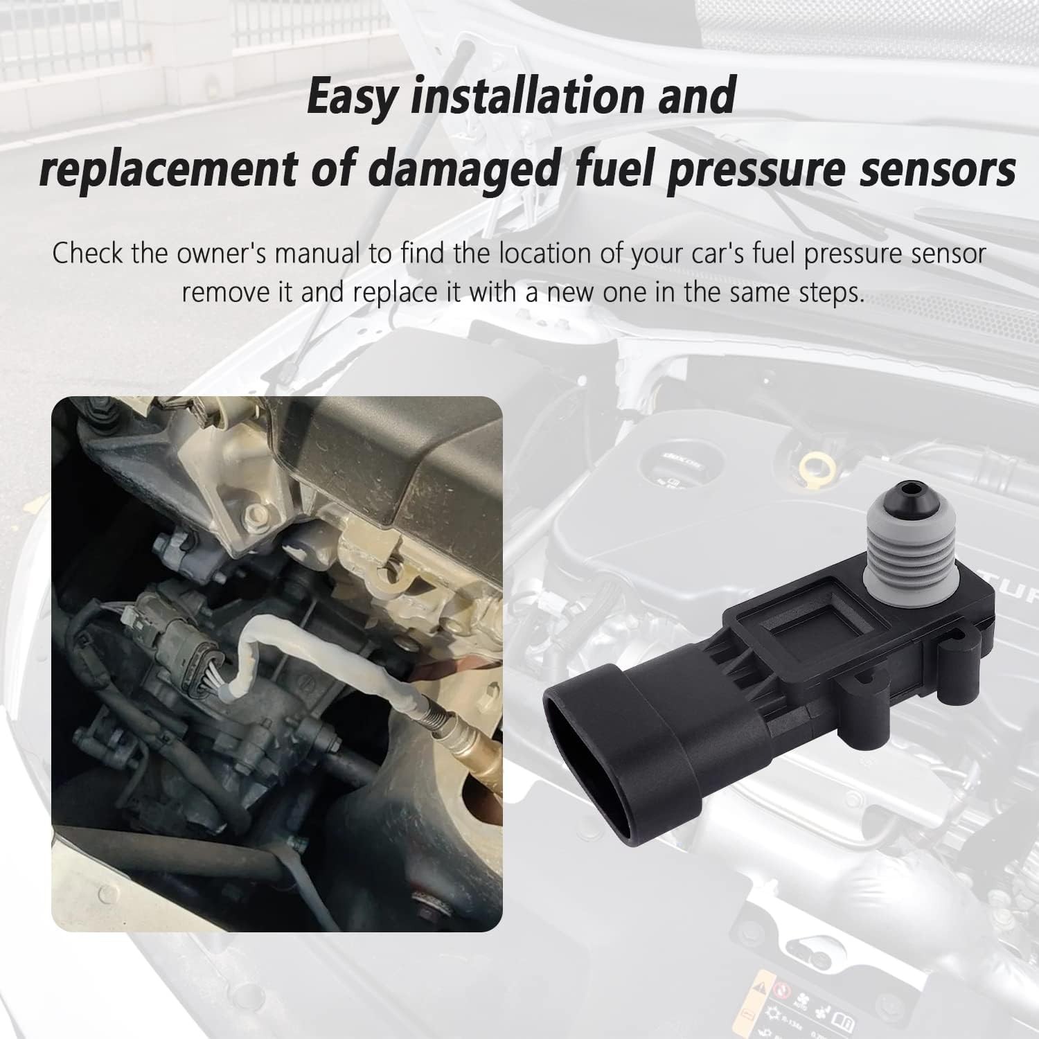 Fuel Tank Pressure Sensor Fuel Pressure Sensor Compatible with Chevy GMC Cadi Us