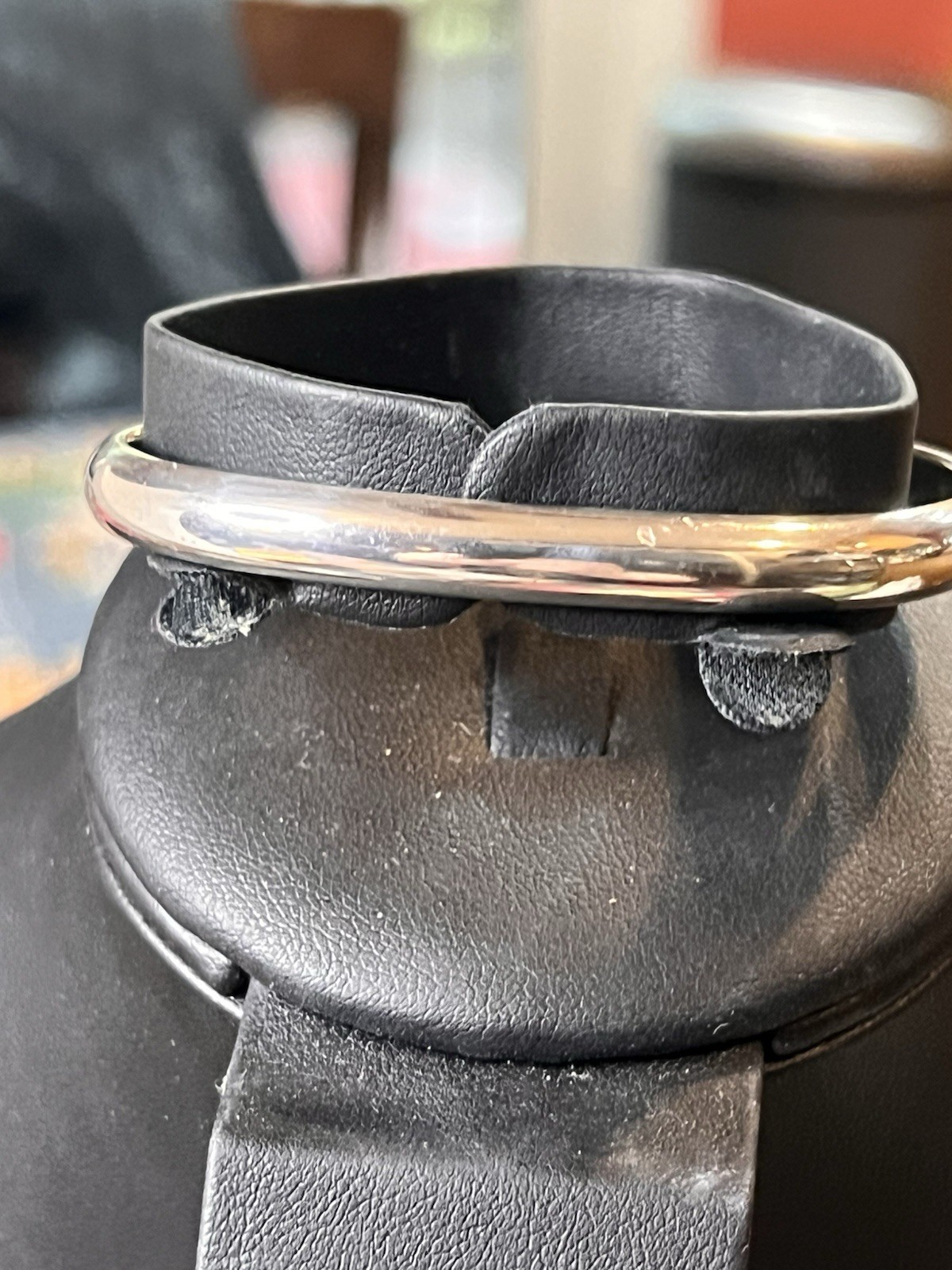 Sterling Native American Signed Cuff Bracelet 65 … - image 3