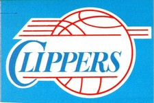 Vintage 1986 Super Canasta Spanish NBA Sticker Team Logo: Los Angeles Clippers