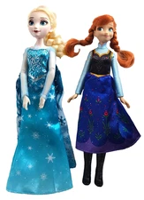 Lot of 2 Disney Frozen Barbie ELSA & ANNA Dolls