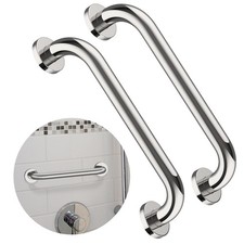 Chrome Stainless Steel Shower Safety Bar 12 Inch Bathroom Grab Bar for Elderly