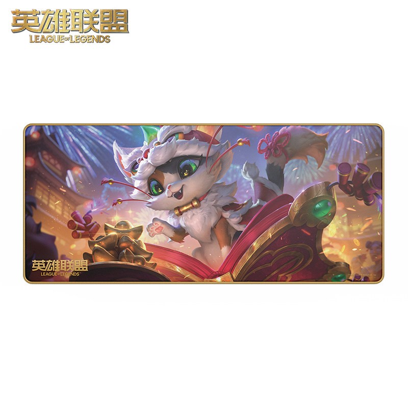 Official League Of Legends Yuumi 40*90cm PC Laptop Gaming Rubber Mat Mouse Pad