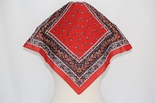Authentic LIBERTY hand rolled cotton scarf bandanna neckerchief vintage Paisley
