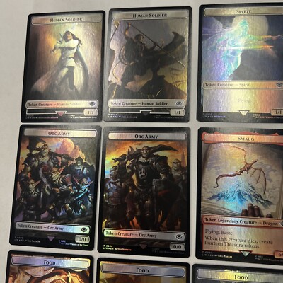 LTR FOIL TOKEN Lot MTG Lord of the Rings Complete Set of 12 Magic