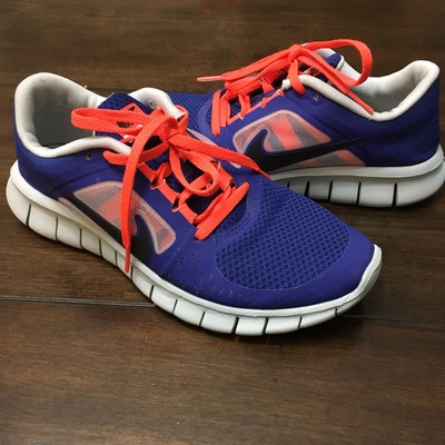 nike free neon orange