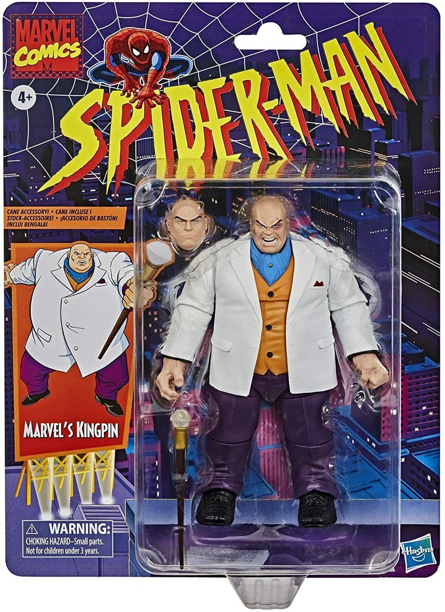 Marvel Legends Retro Spider-Man Series Kingpin Animated Figure