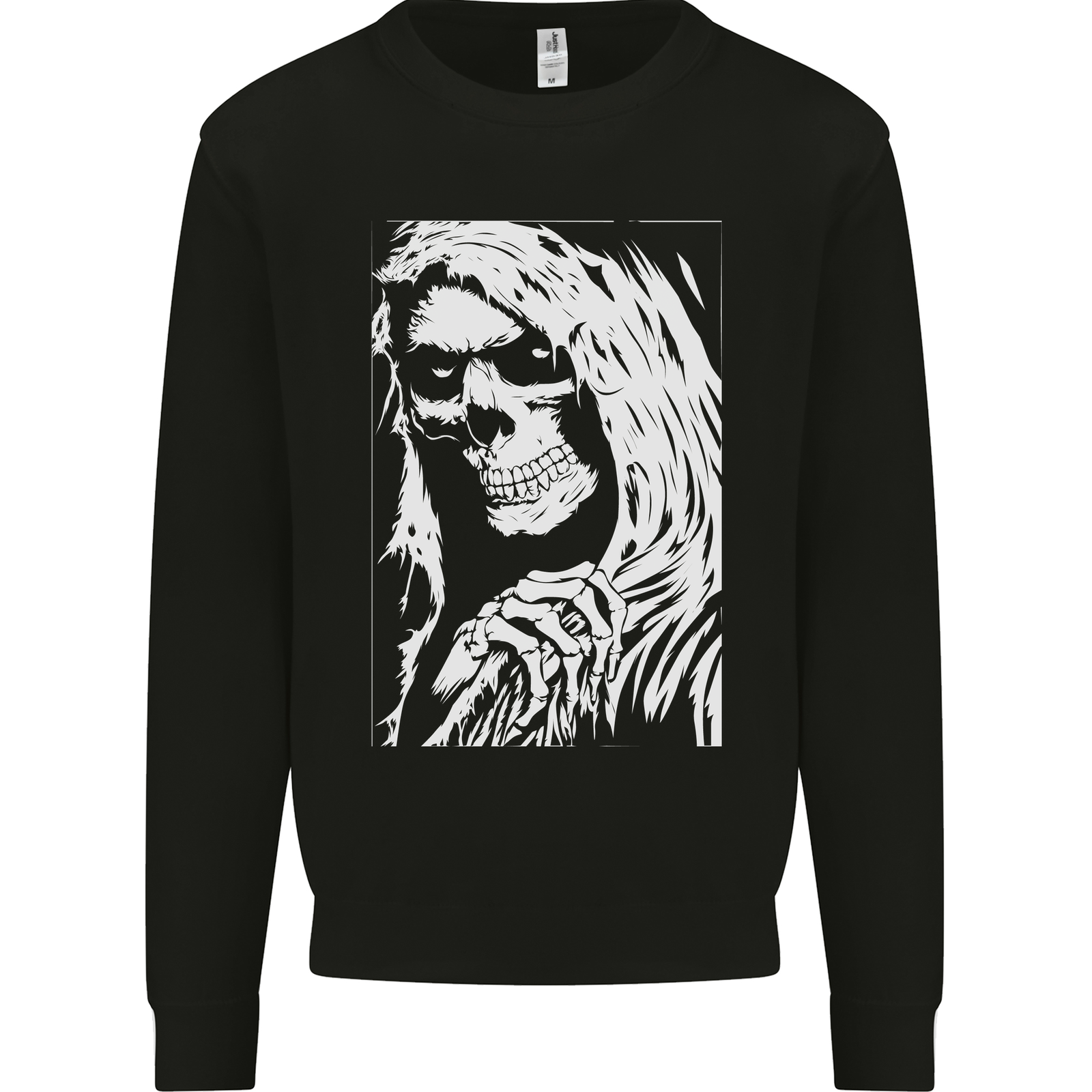 The Grim Reaper Death Skull Biker Heavy Metal Mens Sweatshirt Jumper