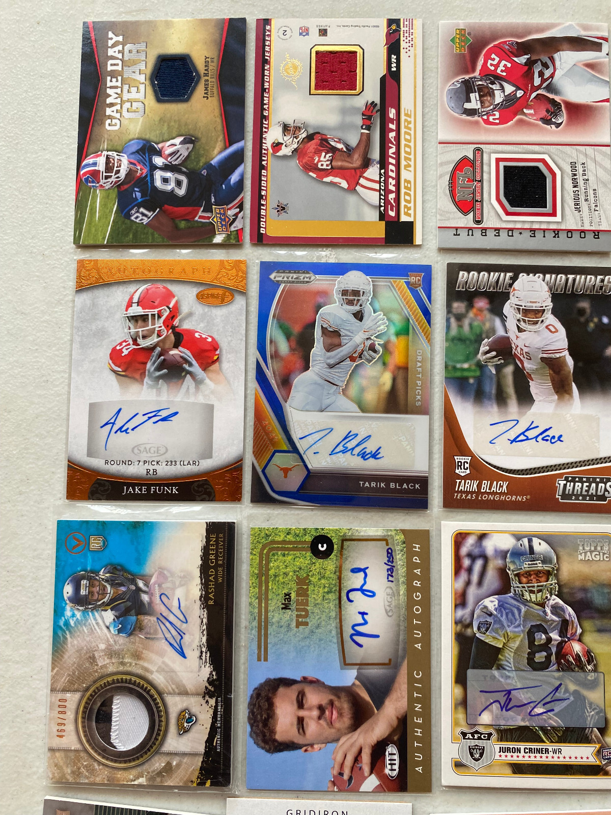 Topp Pacific Upper Deck Football Game Used Jersey Prime Patch Rookie Card Lot 50 view 4