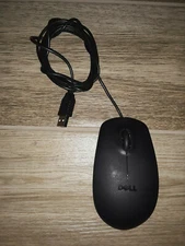 Genuine Dell Wired USB Three Button Optical Scroll Mouse MS111-P 011D3V