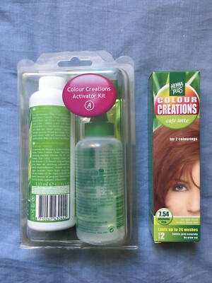Henna Plus Colour Creations Coloration Haarfarbe café latte inkl. Activator Kit