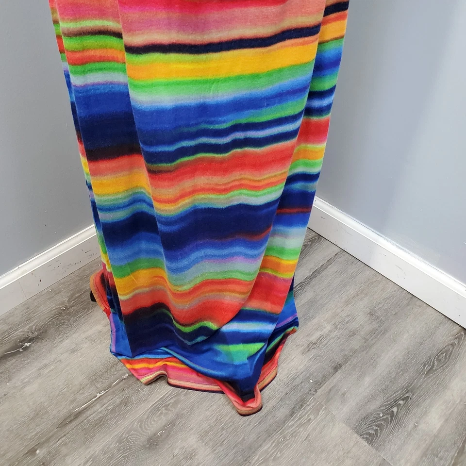 Old Navy Maternity Dress Womens XS Rainbow Striped Empire Waist Adjustable Strap - Image 2 of 4