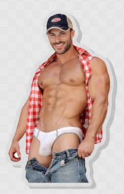 Pin Backpack Bag Purse All-American Male Man Hunk Stud Bulged Pin 1.5'' 1645