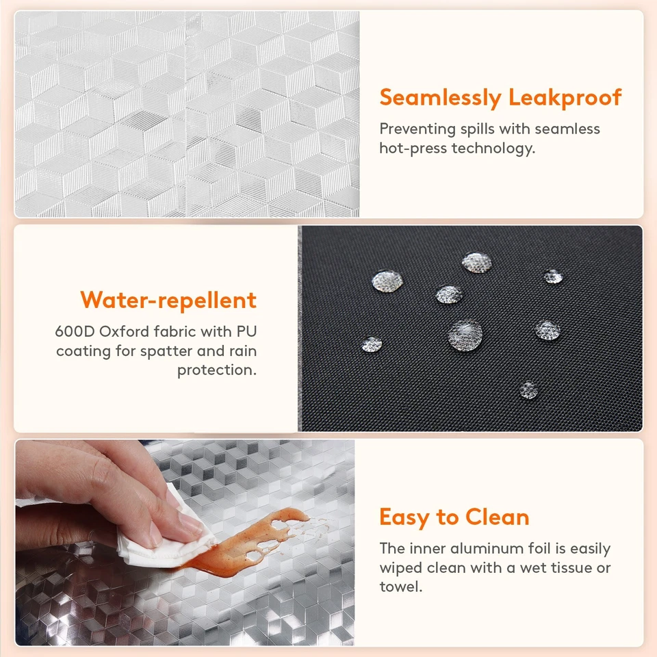 Lifewit Duo изолированная кастрюля для горячей или холодной пищи, 2 отсека - Изображение 4 из 4