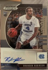 Brandon Robinson UNC North Carolina Basketball Panini Autograph Rookie Card Auto. rookie card picture