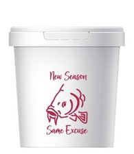 Personalised Stickers For Fishing Bait Tubs And Boxes Suitable For Hard Surfaces