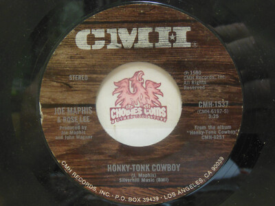 Joe Maphis   Honky-Tonk Cowboy / Joe's Double Eagle , 45 RPM VG (21I)