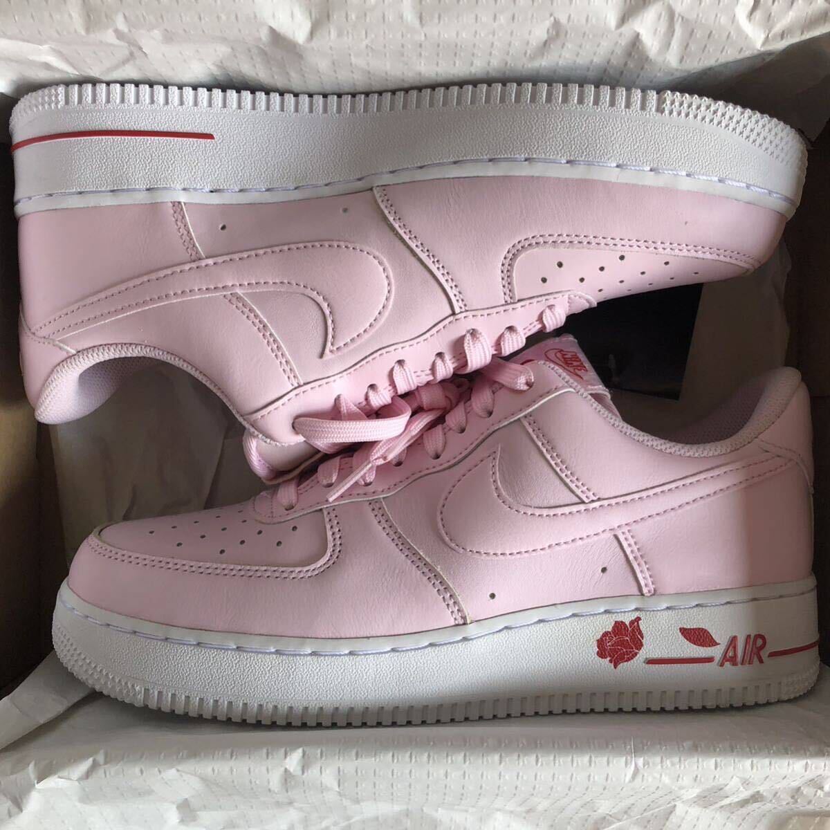 NIKE Men’s Air Force 1 '07 LX Pink Foam with Eco Bag Size 9.0 US