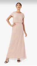 Adrianna Papelli Blouson Top Formal Gown With The Perfect Amount Of Sequinns