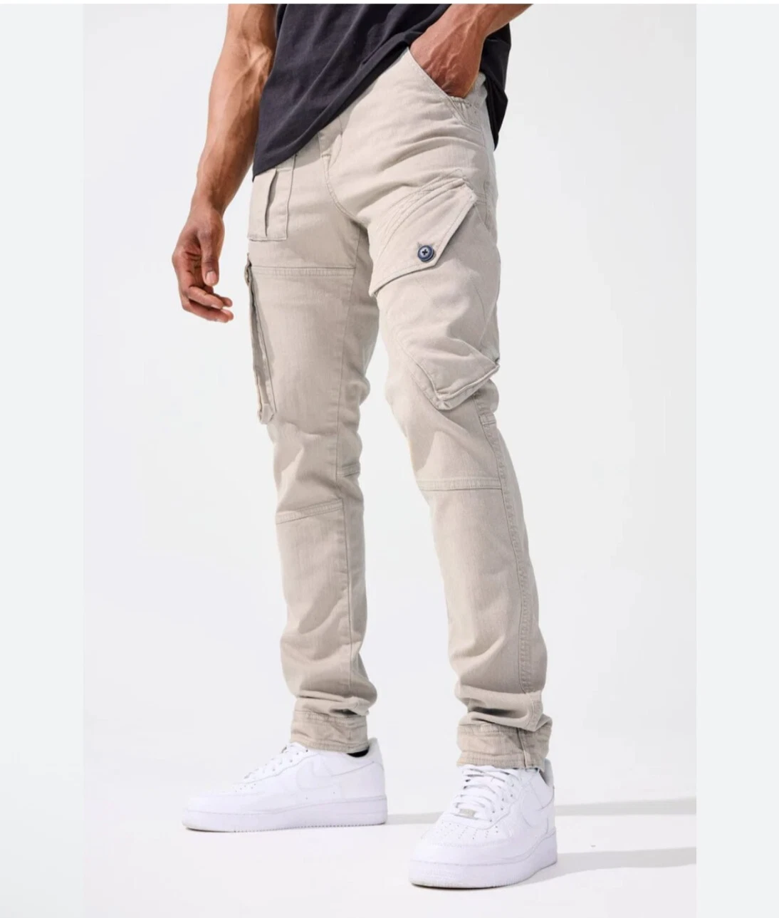 Jordan Craig Cargo Pants 5632M Men's 34/34 Plaza Taupe Khaki NWOT