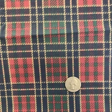 Vtg Cohama Riverdale Club Collection University Plaid Fabric 56.5” x 31.5”